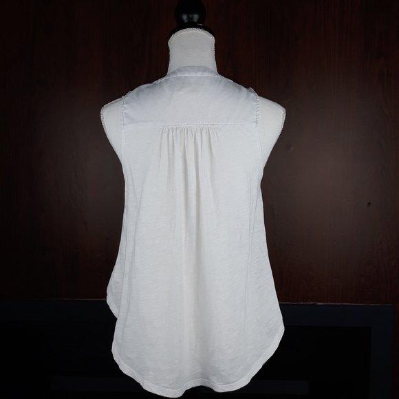 Anthropologie Meadow Rue White Austin Tank Top - Picture 4 of 8